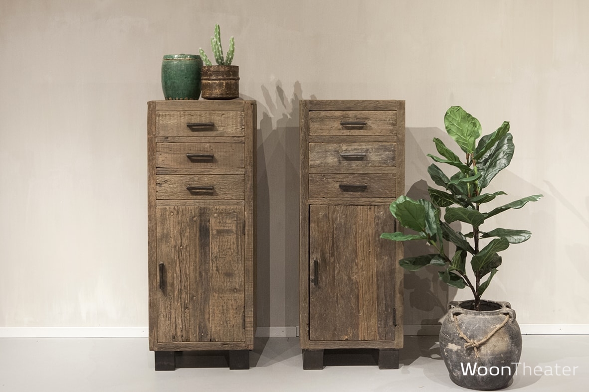 Robuuste oud houten ladenkast | Urban Collection