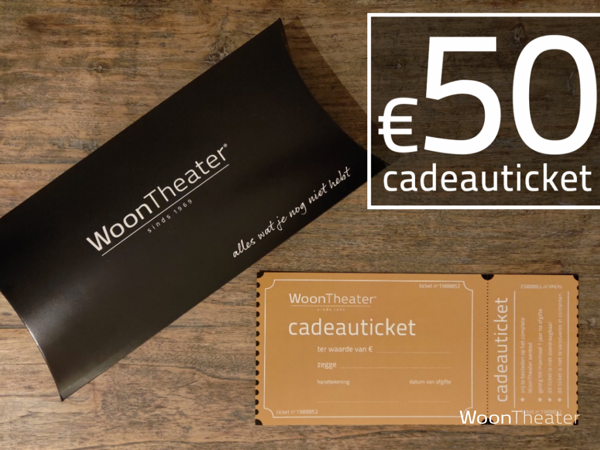 Vijftig euro | WoonTheater Cadeauticket