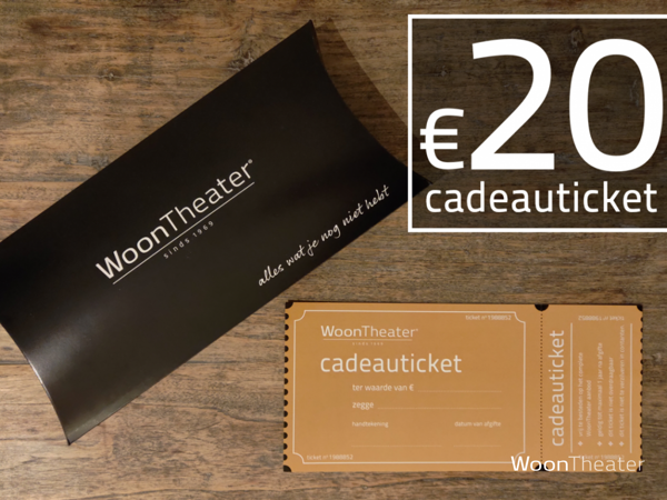 Twintig euro | WoonTheater Cadeauticket