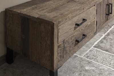 Breed oud houten tv-dressoir | Milaan